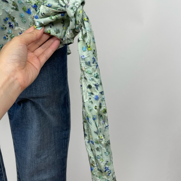 Acne Studios Blurred Crowd-Print Button Down Shirt - Picture 5 of 8